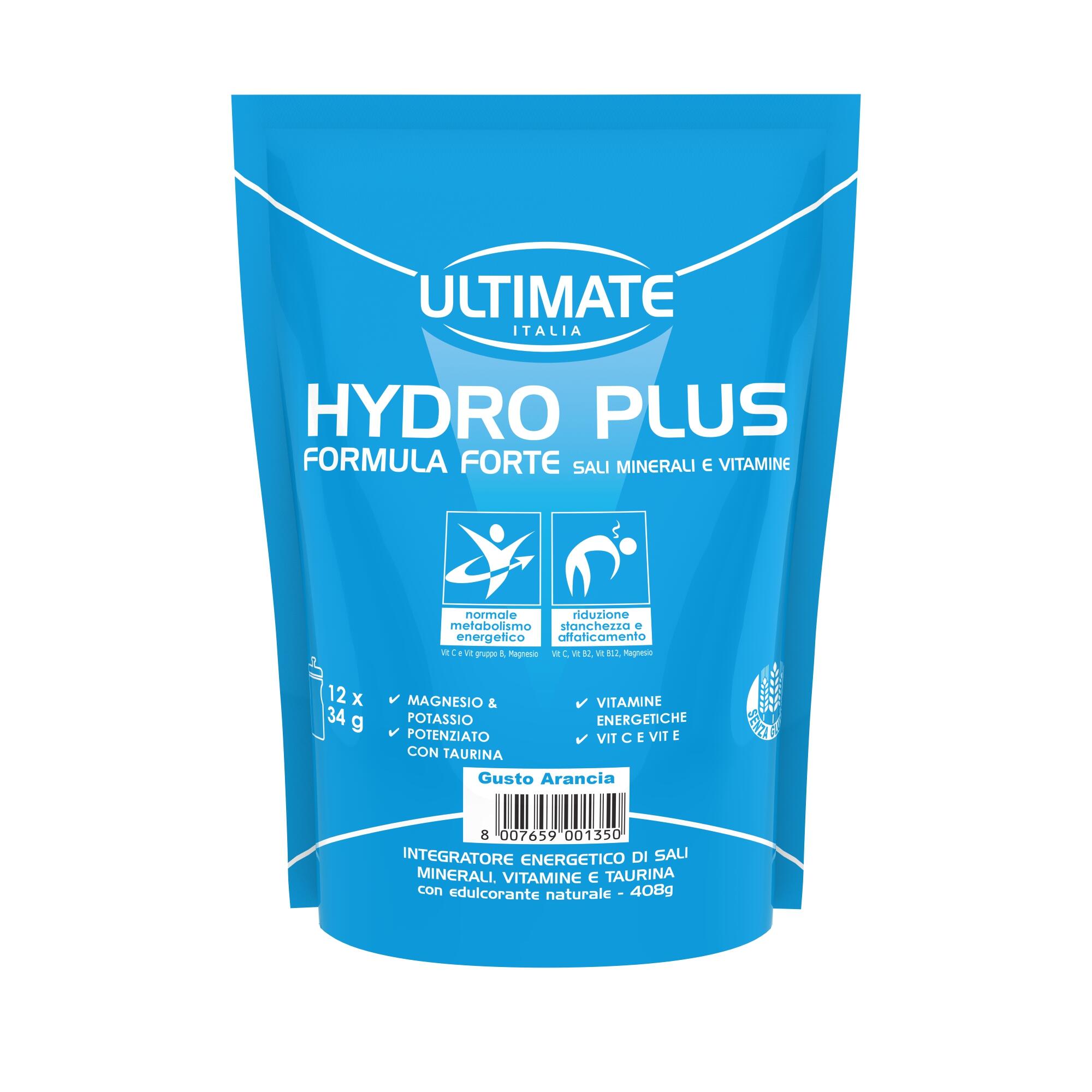 ULTIMATE ITALIA Integratore alimentare - HYDRO PLUS ARANCIA - 408g