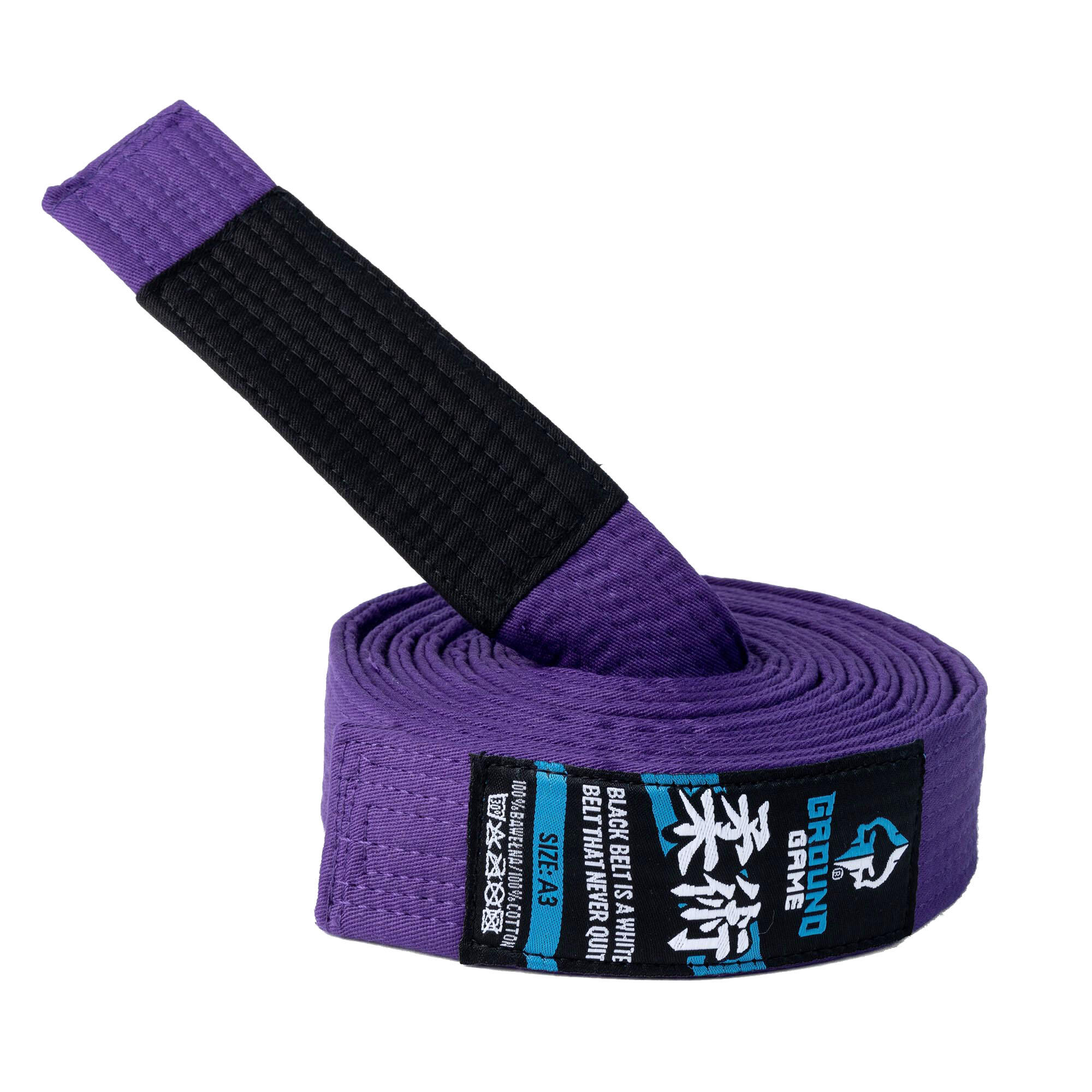 Pas do BJJ z panelem na belki Ground Game purpurowy 4/4