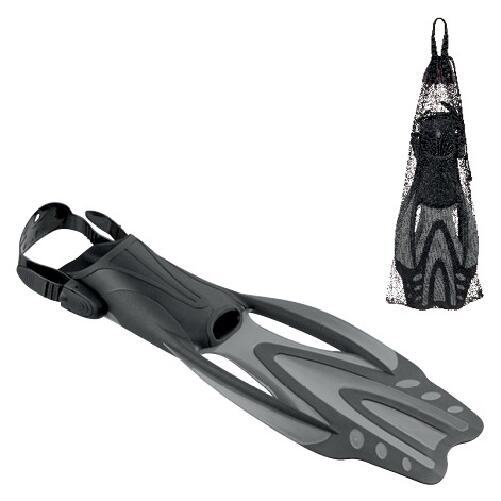 Beco Dx 3.0 Swim Fins With Adjustable Heel Grey