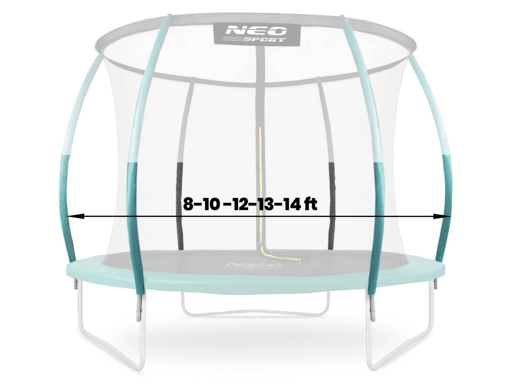 Słupek dolny z pianką do trampoliny Neo-Sport C 8-14 ft 3/3