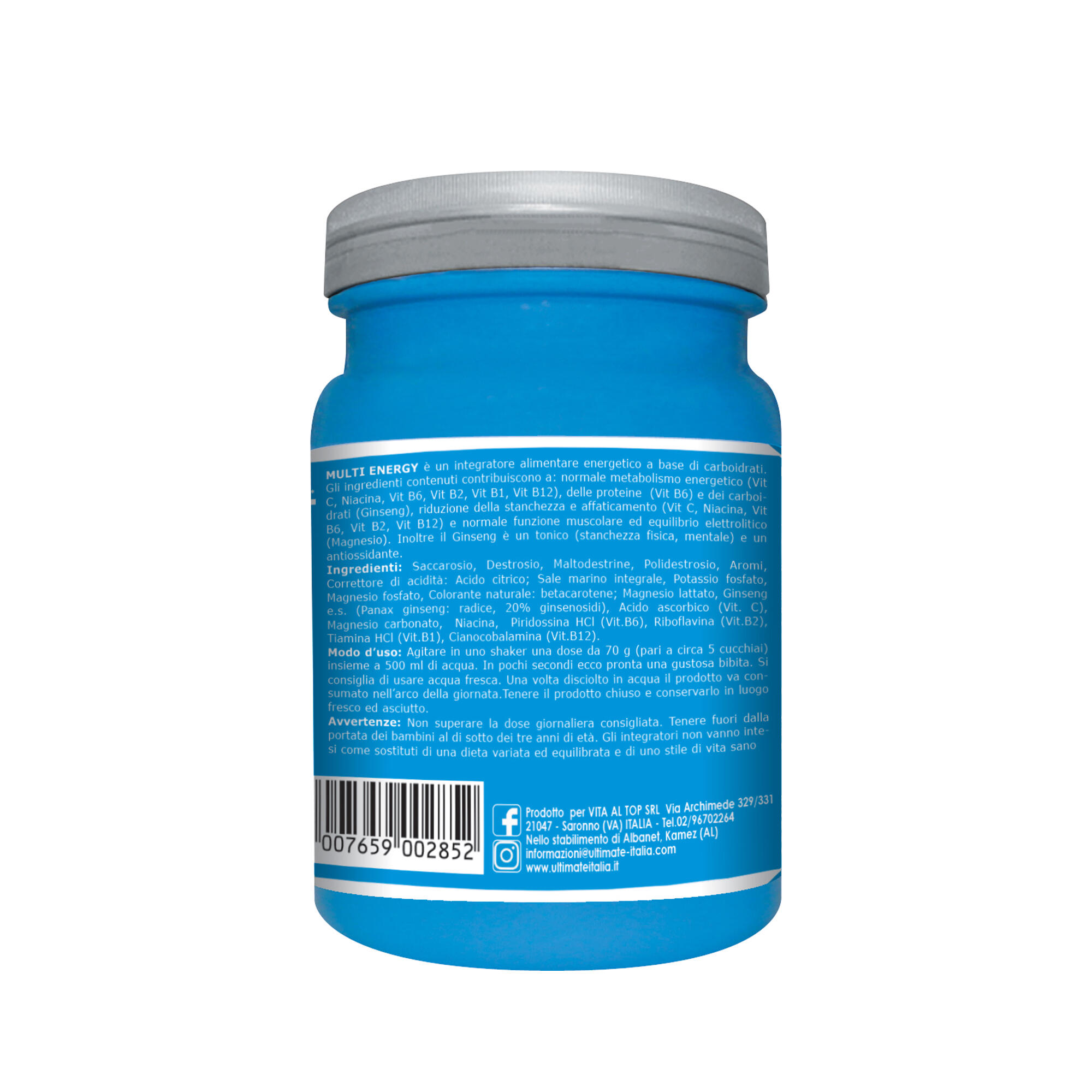 Integratore alimentare - MULTI ENERGY ARANCIA - 500g 2/5