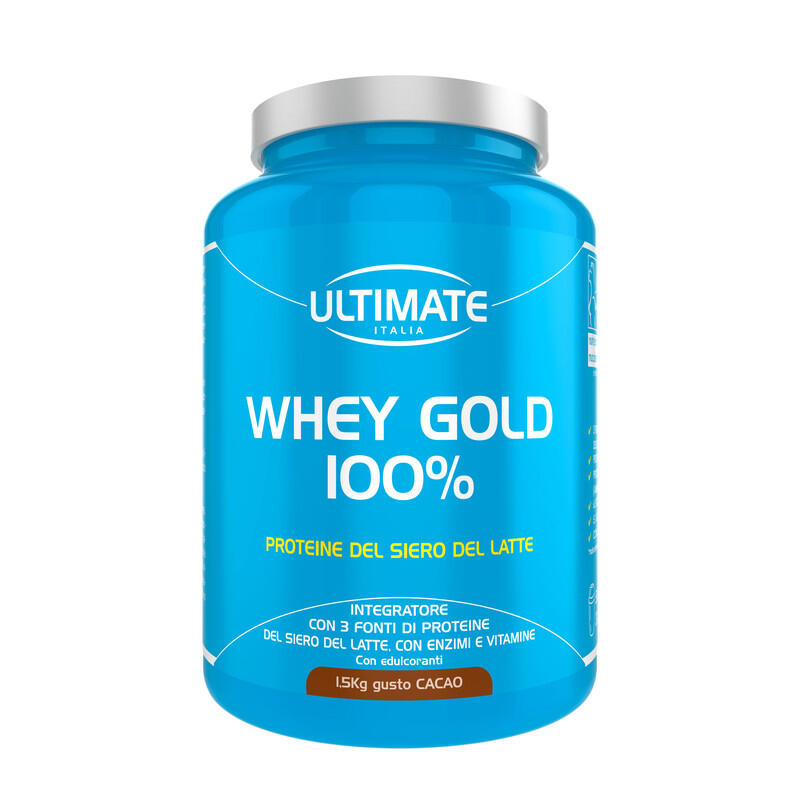 ULTIMATE ITALIA Integratore alimentare - WHEY GOLD 100% CACAO - 1,5 Kg