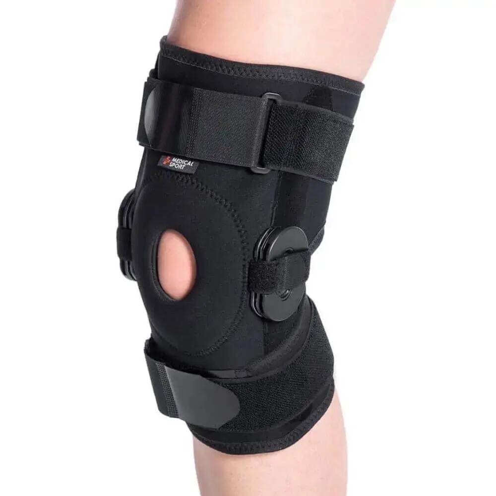 Stabilizator na kolano MSupport zegarowy z regulacją kąta zgięcia 2/5