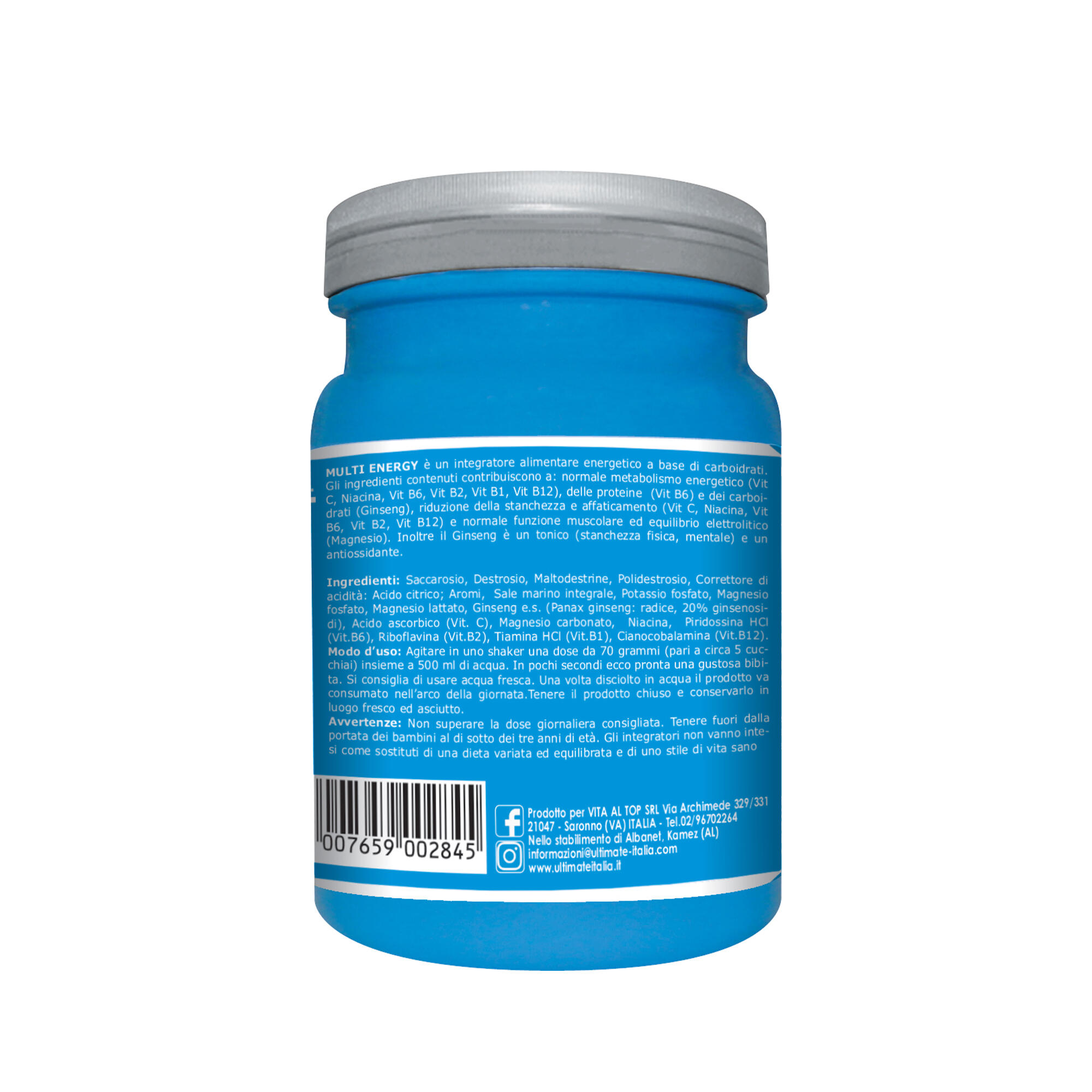 Integratore alimentare - MULTI ENERGY LIMONE - 500g 2/5