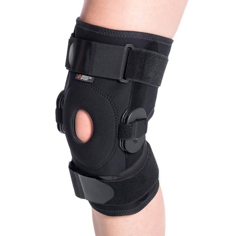 Stabilizator na kolano MSupport zegarowy z regulacją kąta zgięcia 2/5