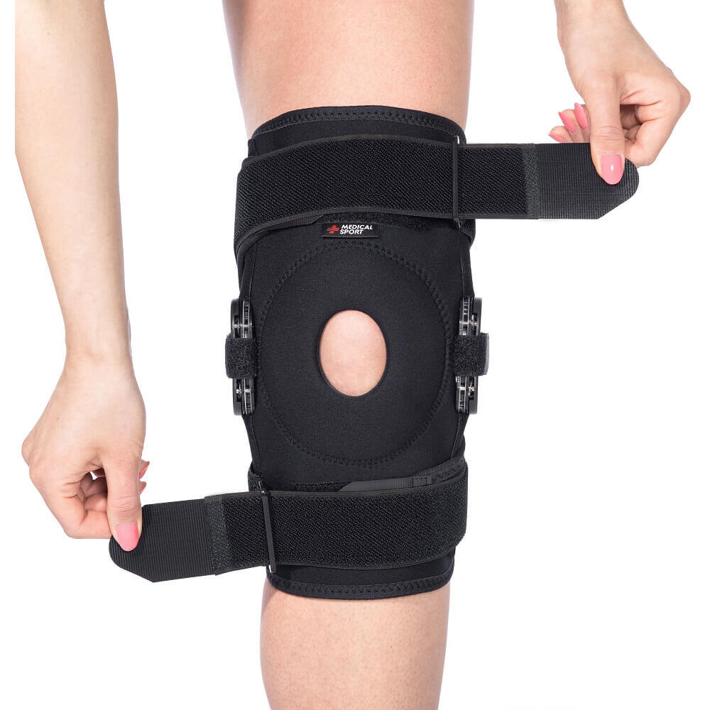 Stabilizator na kolano MSupport zegarowy z regulacją kąta zgięcia 5/5