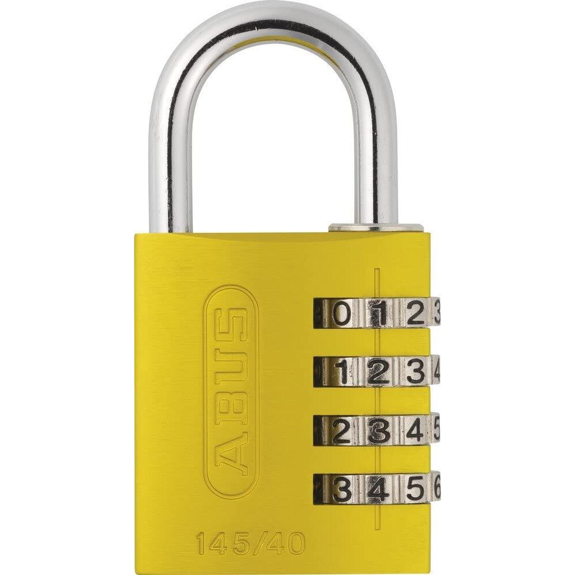 Abus - Abus Cadenas Antivol À Combinaison 3 Chiffres - 145 / 40 Mm - Cadenas - Gris|jaune - Taille Unique - Decathlon