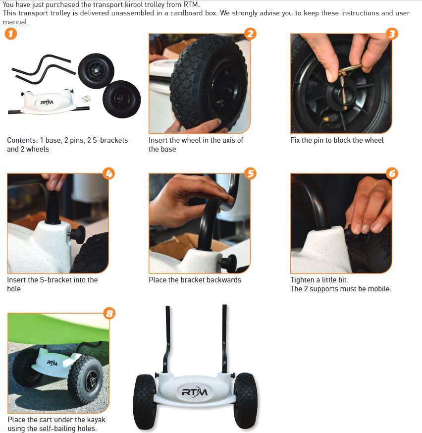 Wózek Do Transportu Kajaka Sit On Top Rotomod Kirool