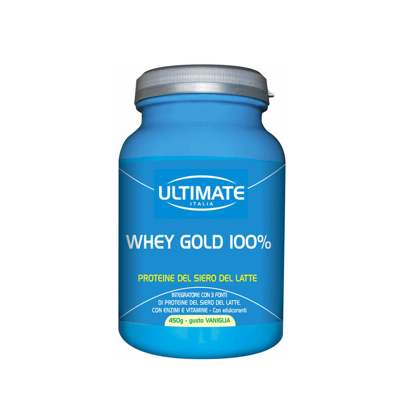 ULTIMATE ITALIA Integratore alimentare - WHEY GOLD 100% VANIGLIA - 450g