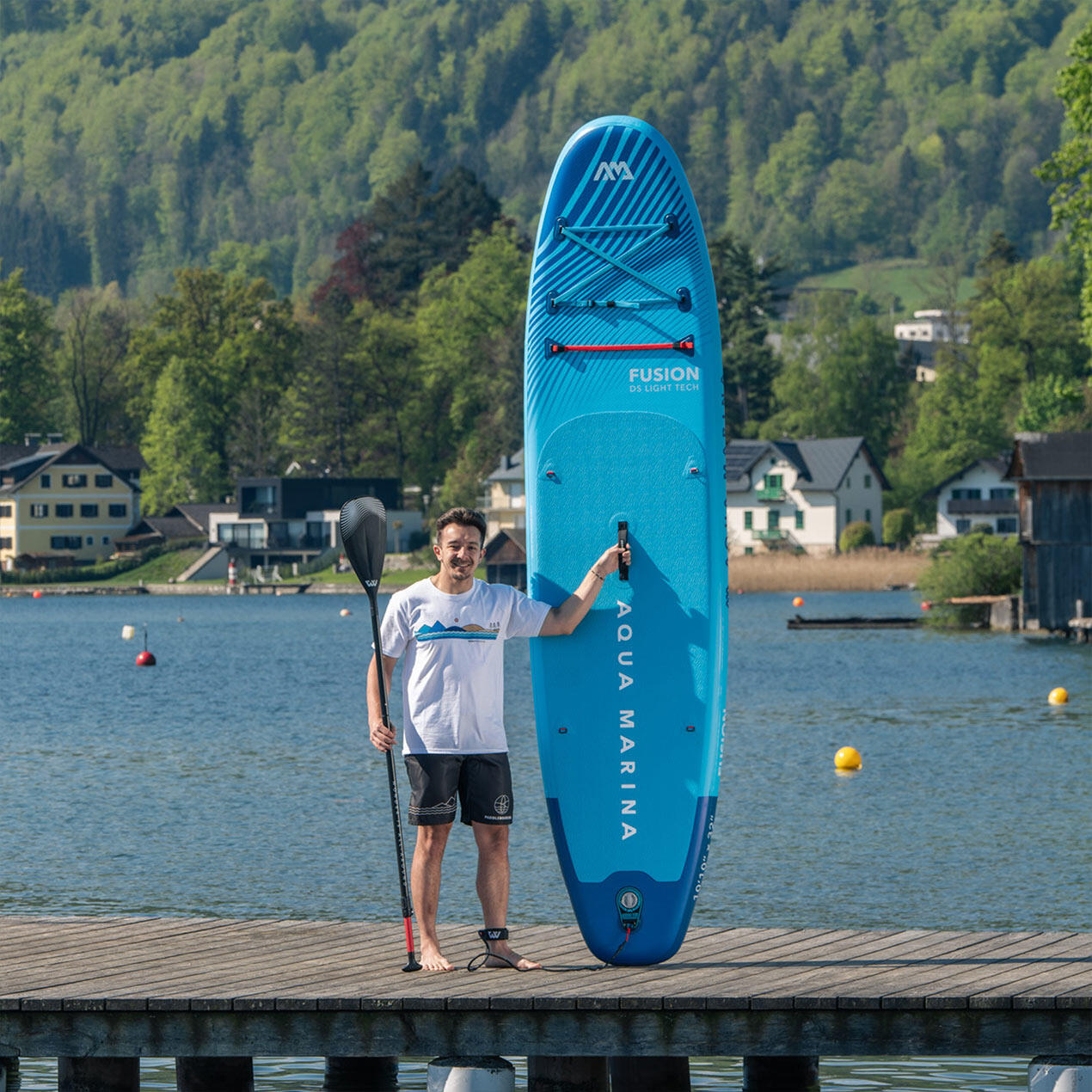 Deska SUP Fusion Blue 330 cm 10'10" + zestaw kajakowy + pompka elektryczna 7/7