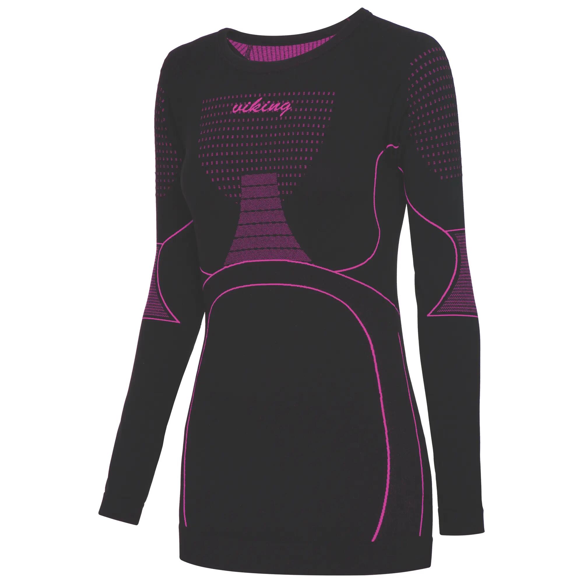 Damen - Sportswear - Funktionsunterwäsche - langärmlig, nahtlos - Etna - schwarz 1/6
