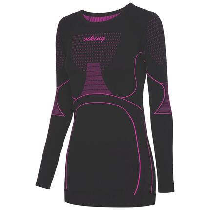 Sous-vêtement femme - manches longues sans coutures - Etna noir