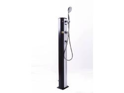 Douche solaire piscine PVC Fresh 8 - 20L + mitigeur et brumisateur - Noir et a