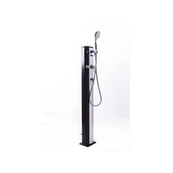 Douche solaire piscine PVC Fresh 8 - 20L + mitigeur et brumisateur - Noir et a