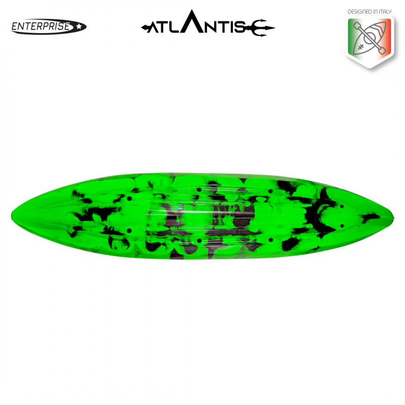 Kayak - canoa 2 posti Atlantis ENTERPRISE EVOLUTION cm 385 verde/nera + 2 pagaie 5/5