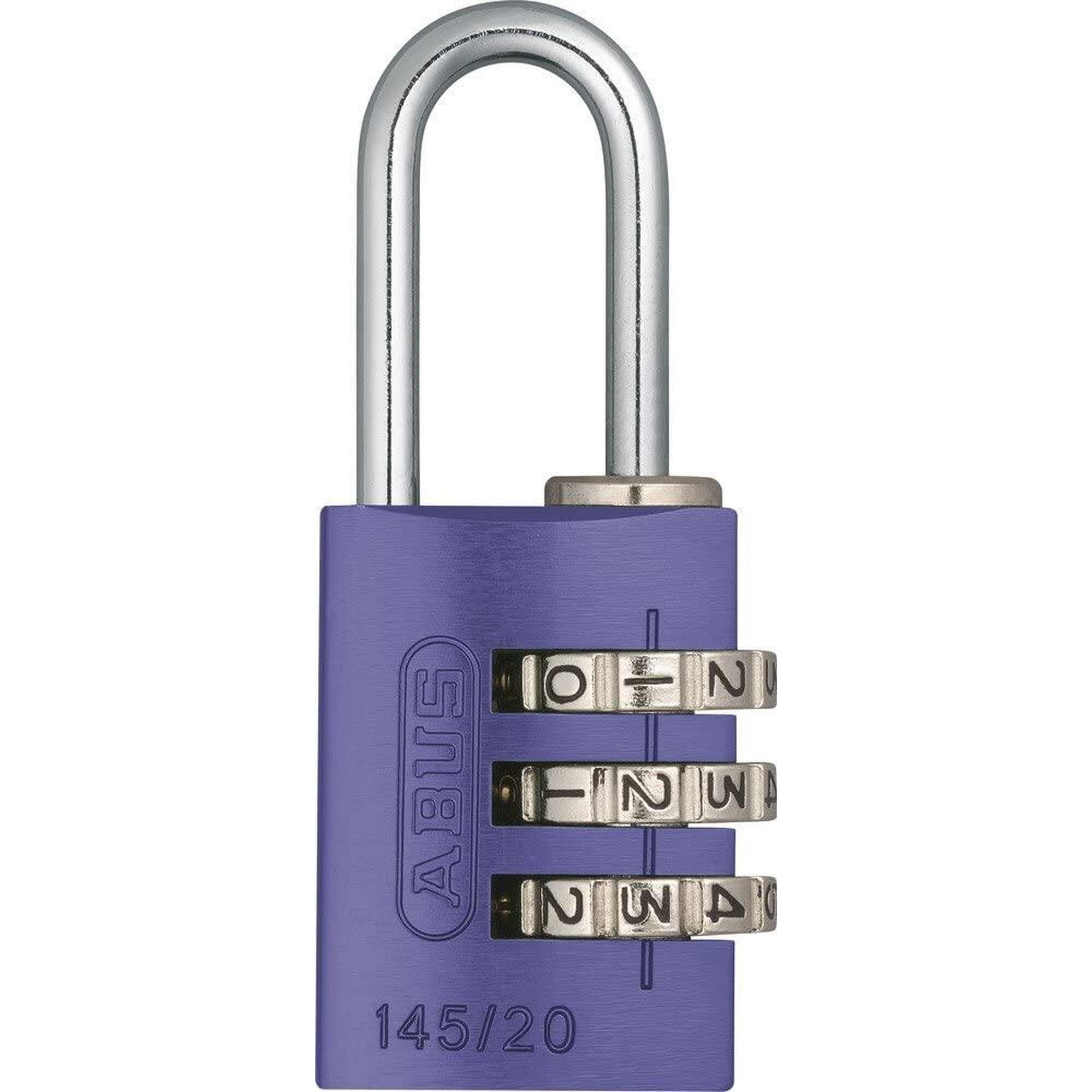 Abus - Abus Cadenas Antivol À Combinaison 3 Chiffres - 145 / 20 Mm - Cadenas - Gris|violet - Taille Unique - Decathlon