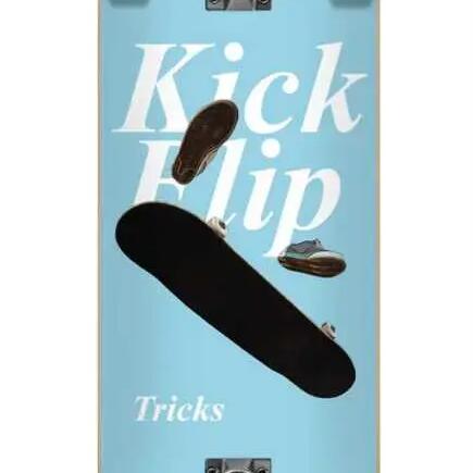 Skateboard Tricks Kickflip 7.375''