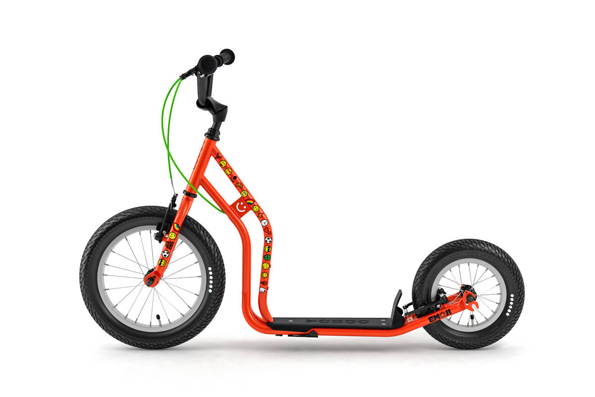 Scooter mit Lufträder  Wzoom Emoji  Rot 3/7