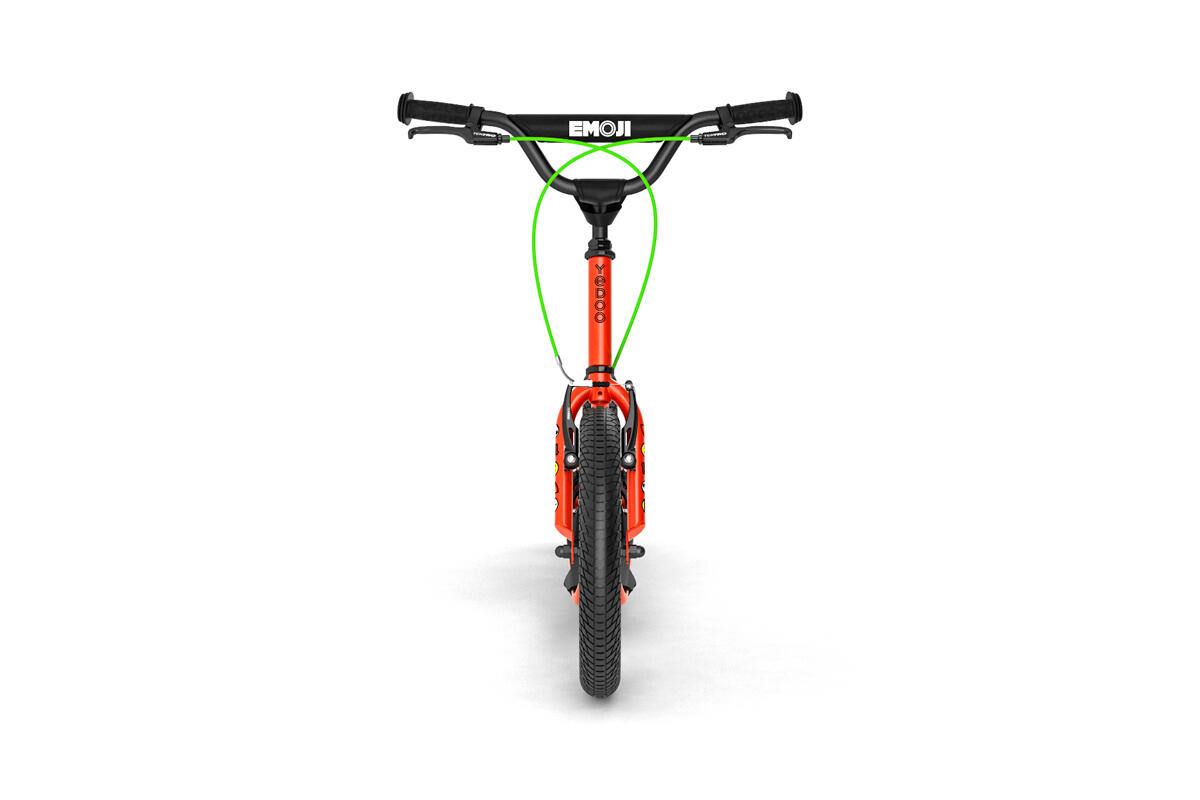 Scooter mit Lufträder  Wzoom Emoji  Rot 2/7