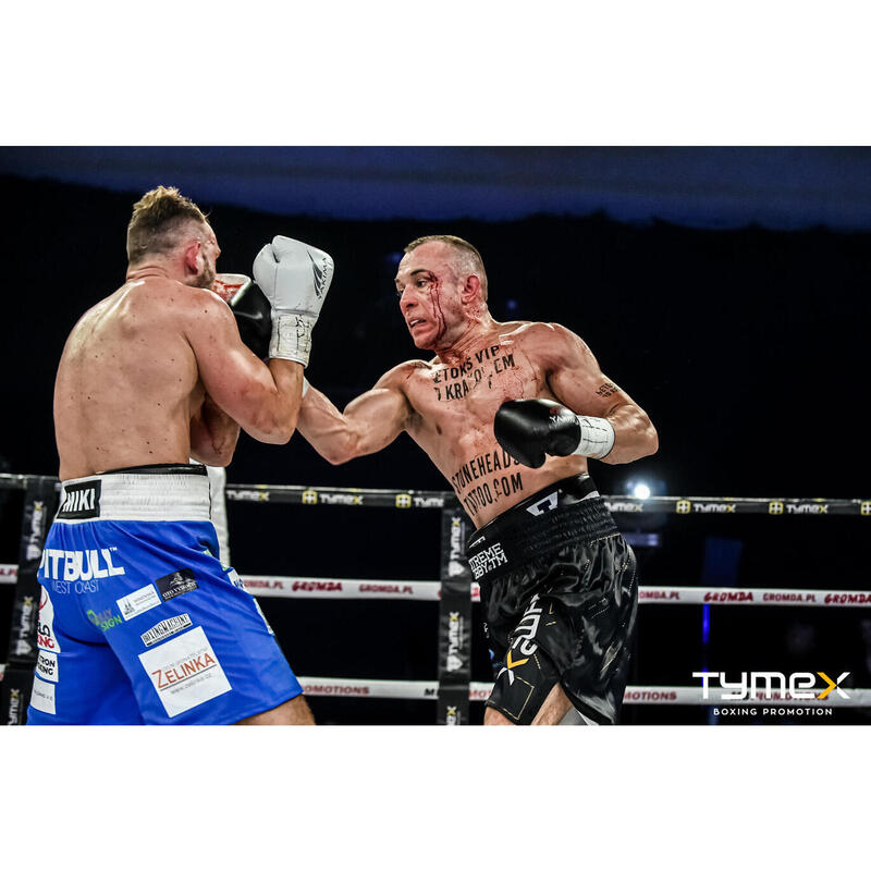 Yakimasport Wolf Wolf Black V mănuși de box pentru adulți 14 OZ