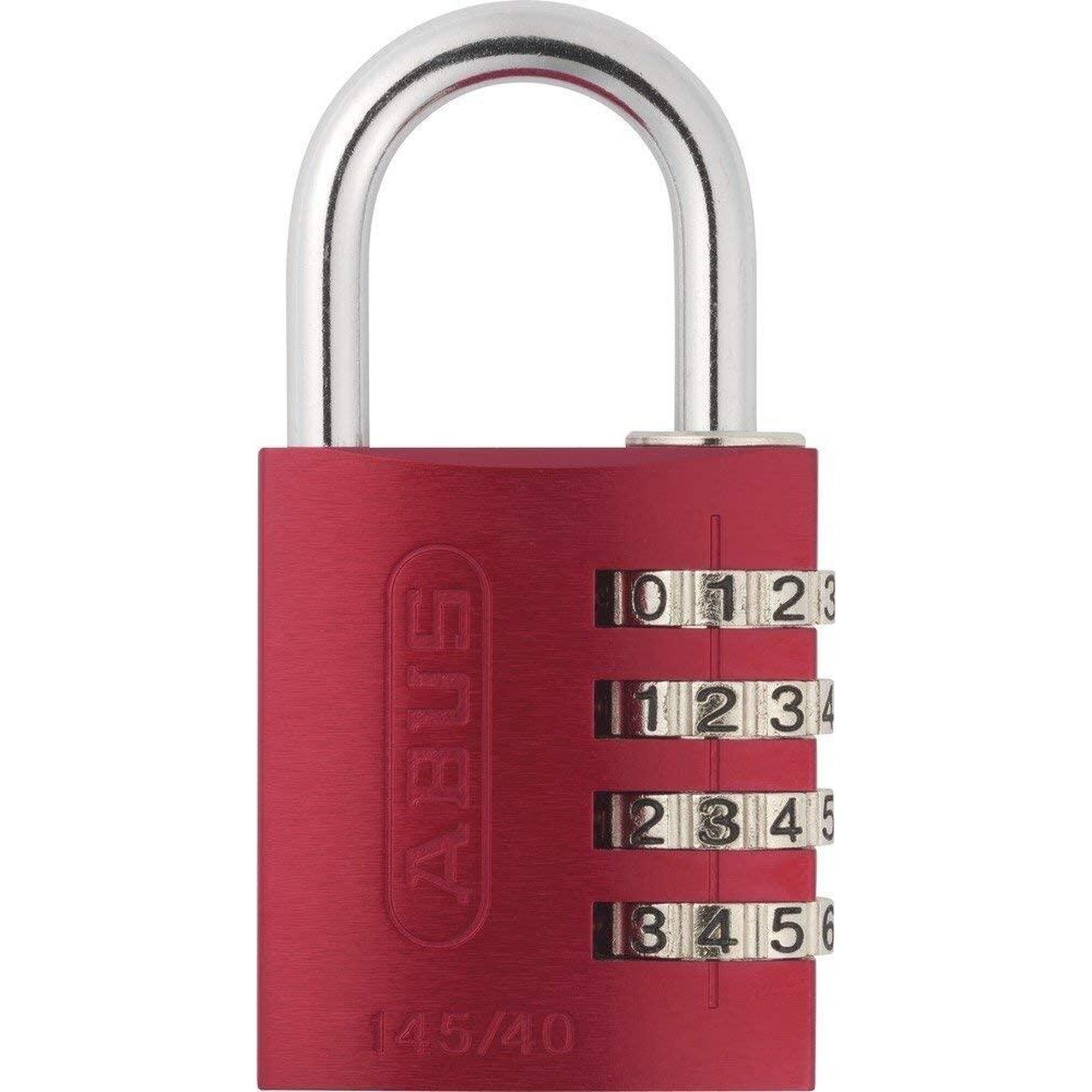 Abus - Abus Cadenas Antivol À Combinaison 3 Chiffres - 145 / 40 Mm - Cadenas - Gris|rouge - Taille Unique - Decathlon