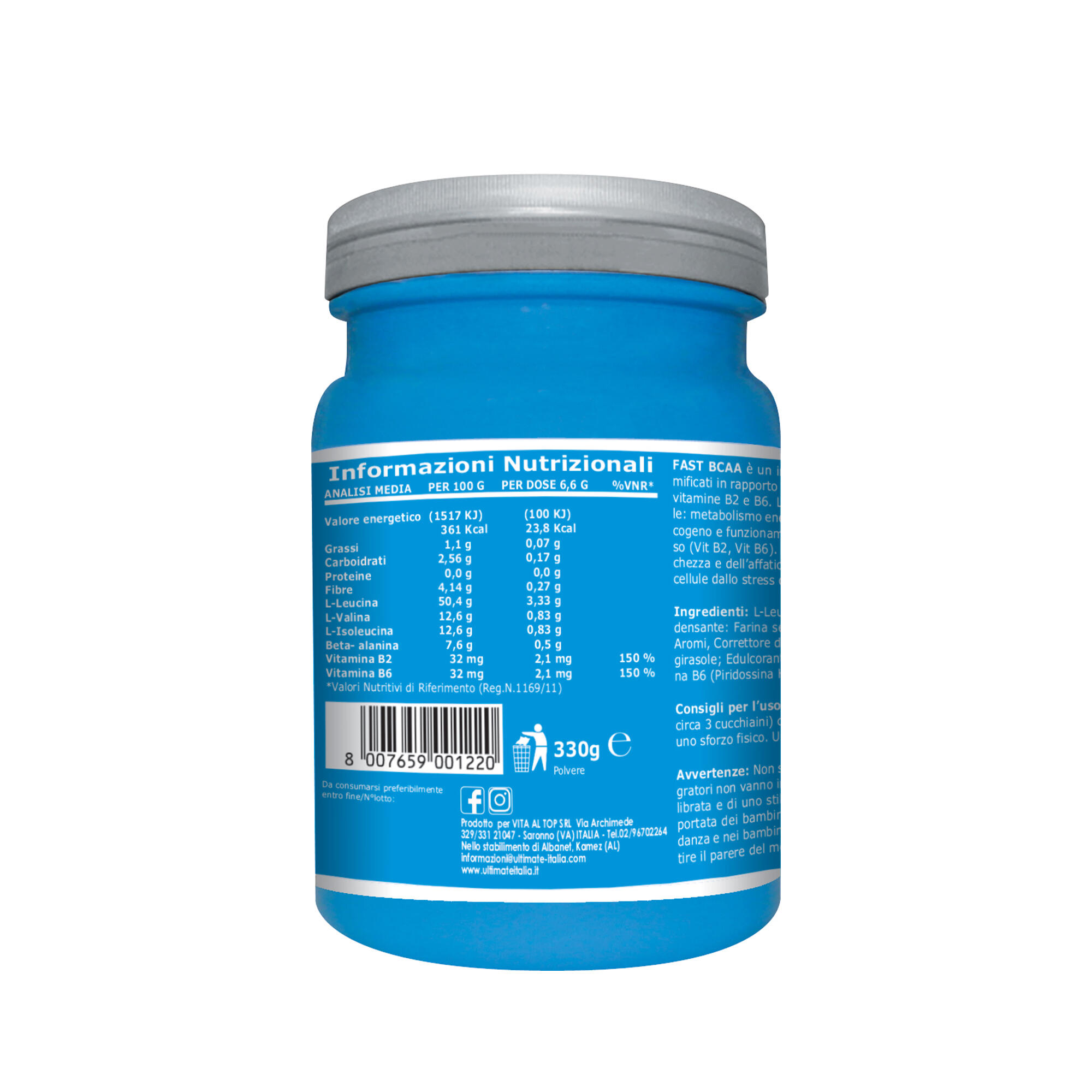 Integratore alimentare - FAST BCAA ORANGE - 330g 3/5