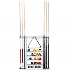 RENE PIERRE - PORTE QUEUES MURAL - BLANC - RANGEMENT BILLES