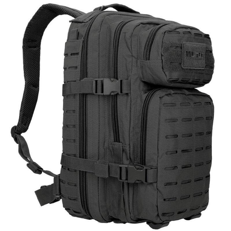 MOCHILA TÁTICA MILITAR MIL-TEC Preta Corte Laser 20L 2/5