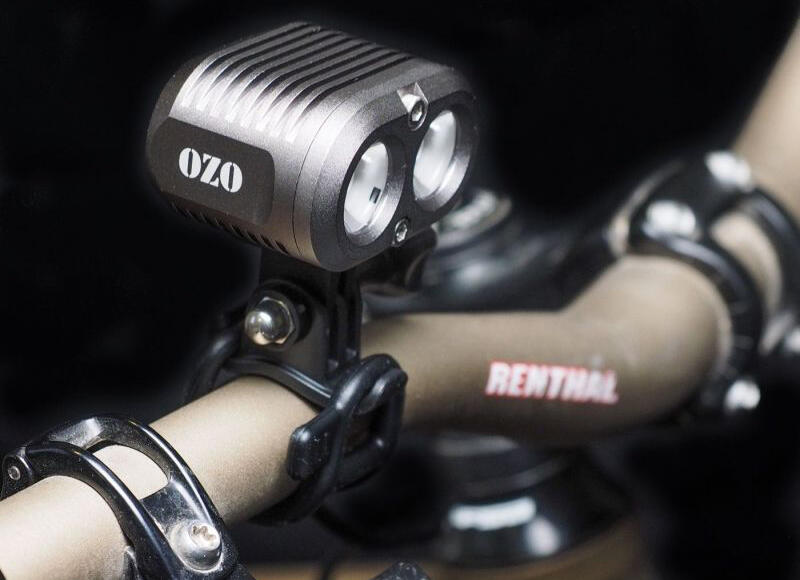 Kit de support GoPro pour éclairages OZO 1000 et 2000 Lumens de vélo 3/4