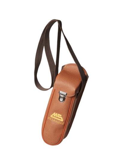 Sacoche pétanque cuir - MS Pétanque marron