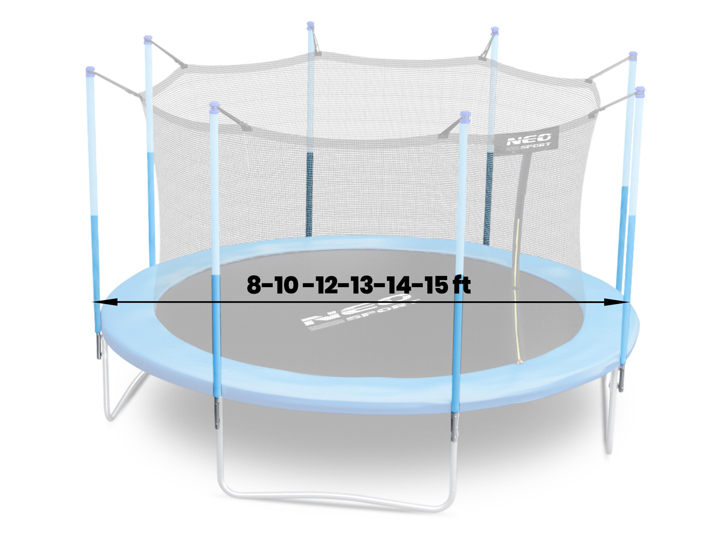 Słupek dolny z pianką do trampolin Neo-sport 8-15 ft 4/4