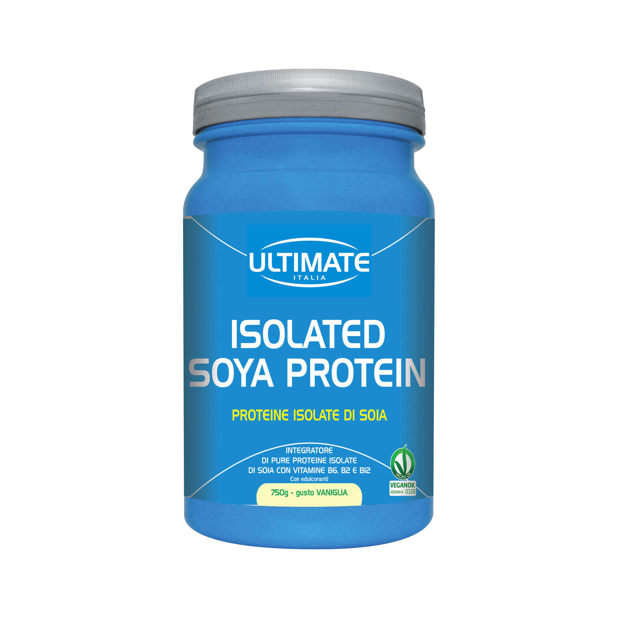 ULTIMATE ITALIA Integratore alimentare - ISOLATED SOYA PROTEIN VANIGLIA - 750g