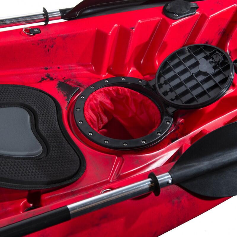 Kayak - canoa 2 posti Atlantis ENTERPRISE EVOLUTION cm 385 rossa/nera + 2 pagaie 5/5