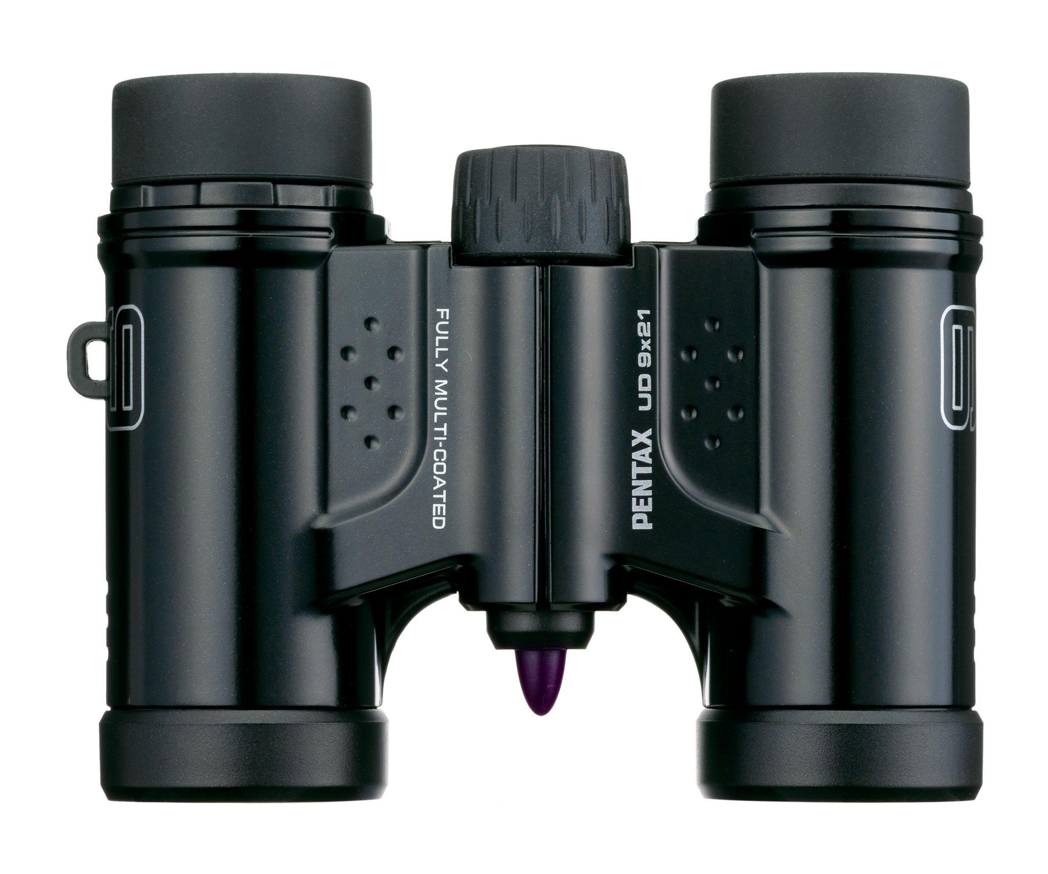 Jumelles PENTAX UD 9x21 compactes — prisme en toit et lentilles multicouches. 1/3