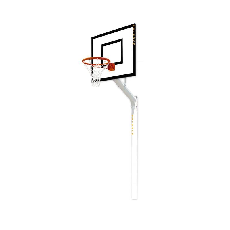 Canasta baloncesto fija tablero fibra de vidrio extensión 125 cm BF12525-1  - ESTEBAN SG&E