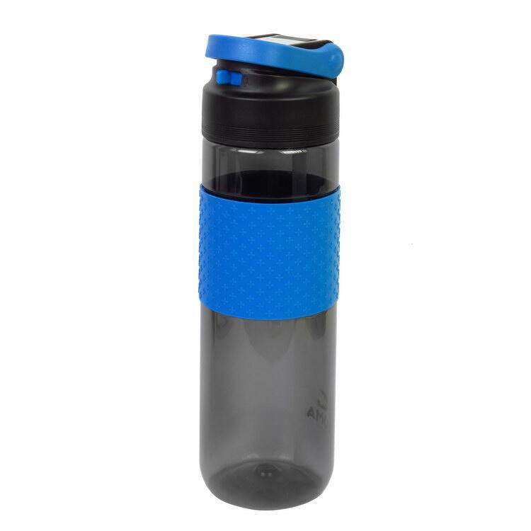 700ml Water Bottle with Straw, Blue