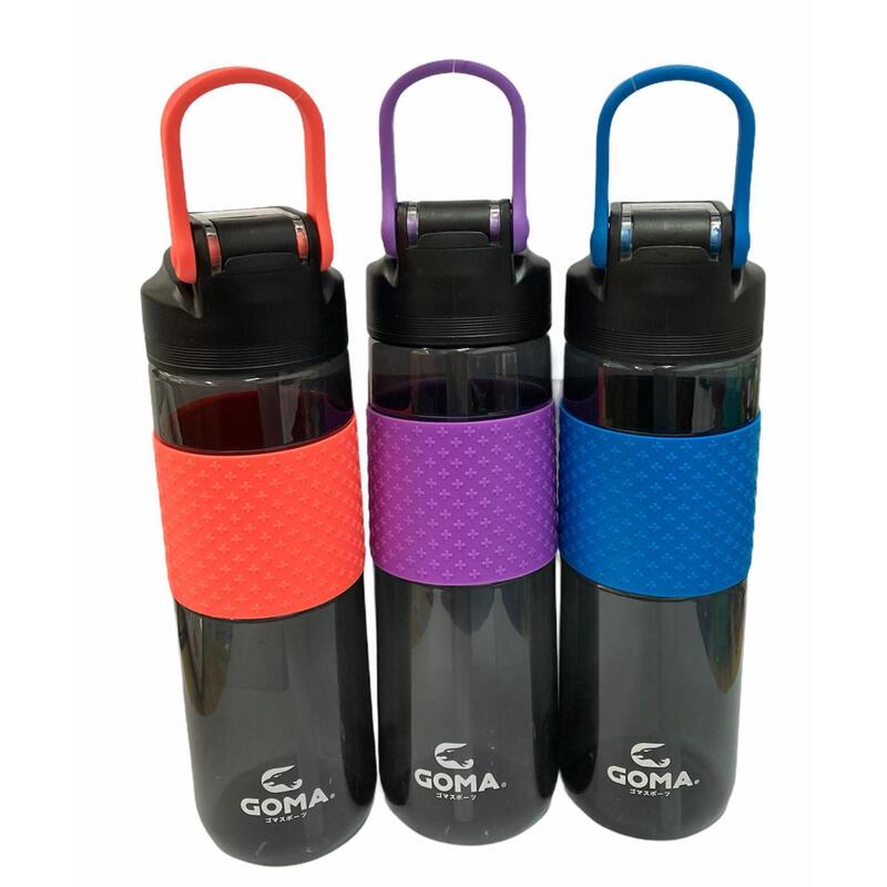 700ml Water Bottle with Straw, Blue
