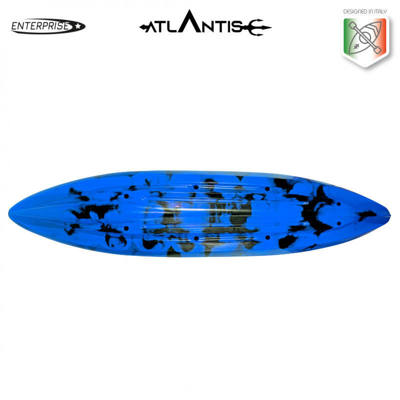 Kayak - canoa 2 posti Atlantis ENTERPRISE EVOLUTION cm 385 blu/nera + 2 pagaie 5/5