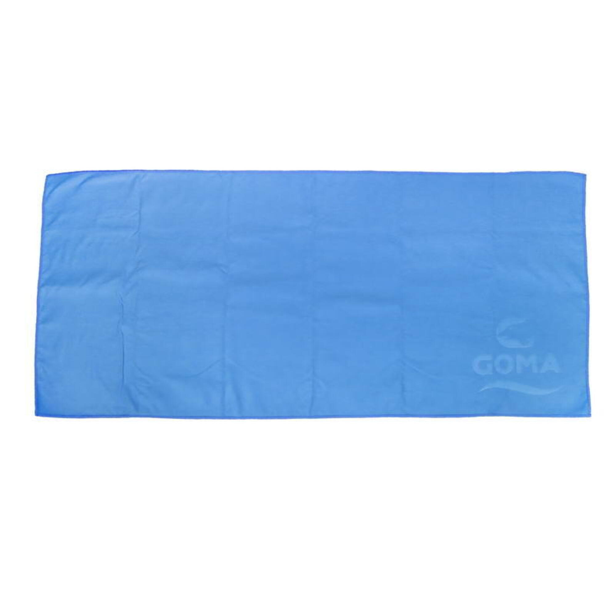 微纖吸水毛巾, 藍色