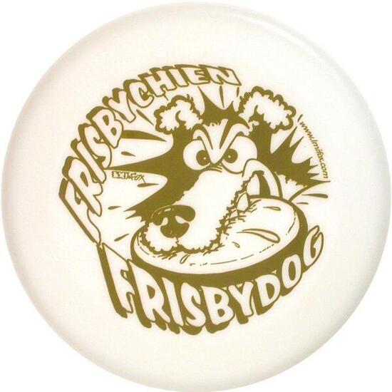 Disque de lancer pour chien - Lmi - Renforcé - Blanc