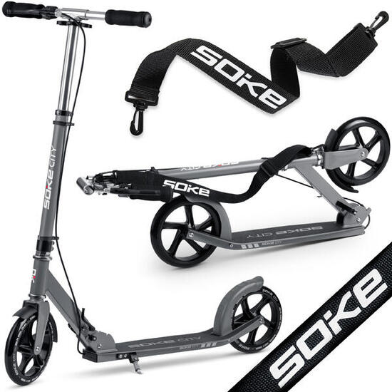 Trottinette scooter - City gris adulte