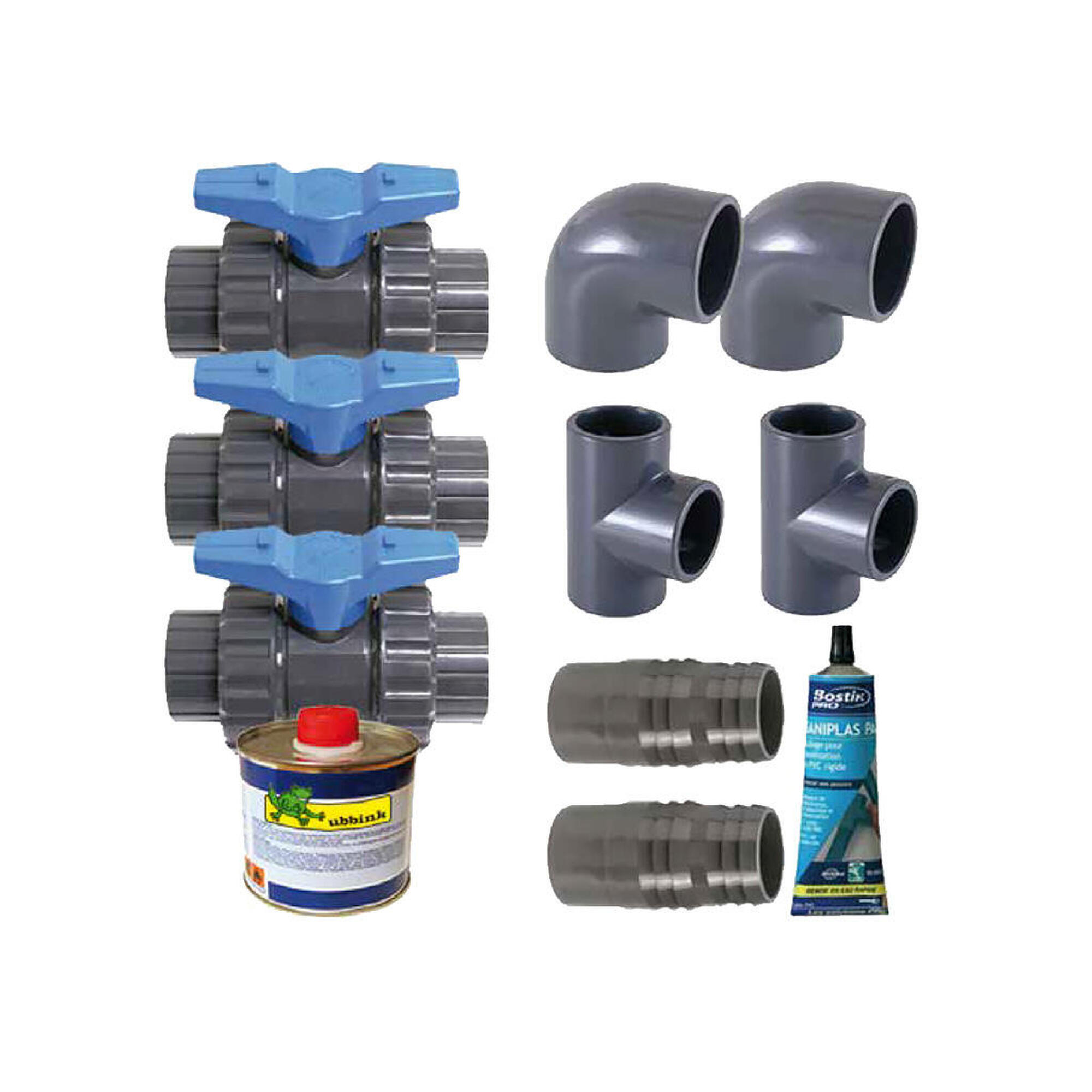 Ubbink - Kit By-pass Pompe à Chaleur Piscine Heatermax Inverter - Pompe À Chaleur - Bleu|noir - Taille Unique - Decathlon