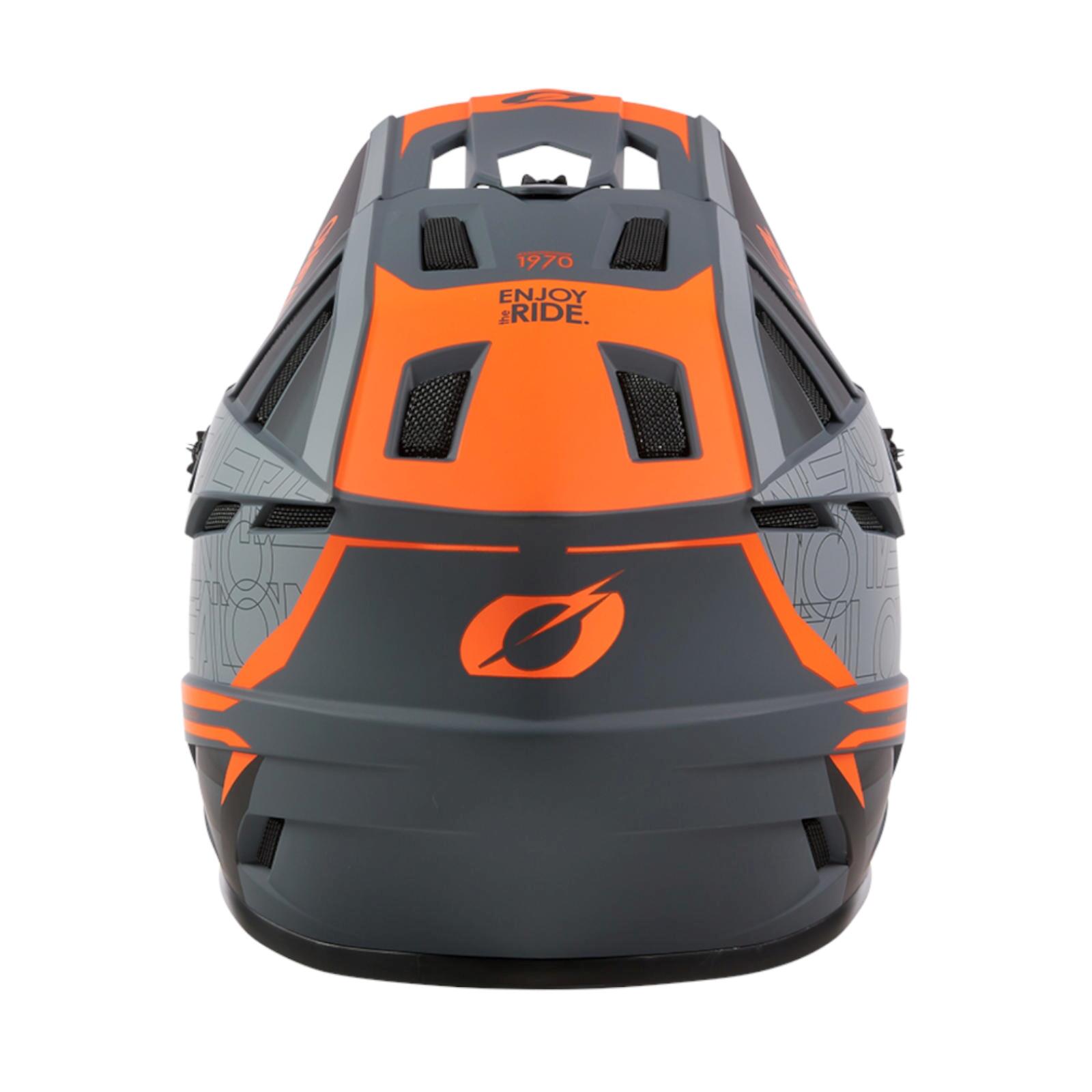 Capacete integral O'Neal Backflip Eclipse V24 Cinzento / Laranja 3/6