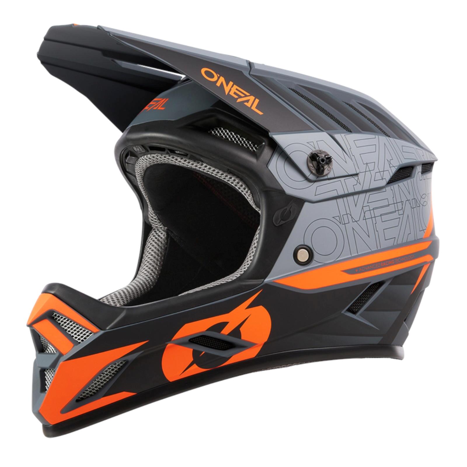 Capacete integral O'Neal Backflip Eclipse V24 Cinzento / Laranja 2/6