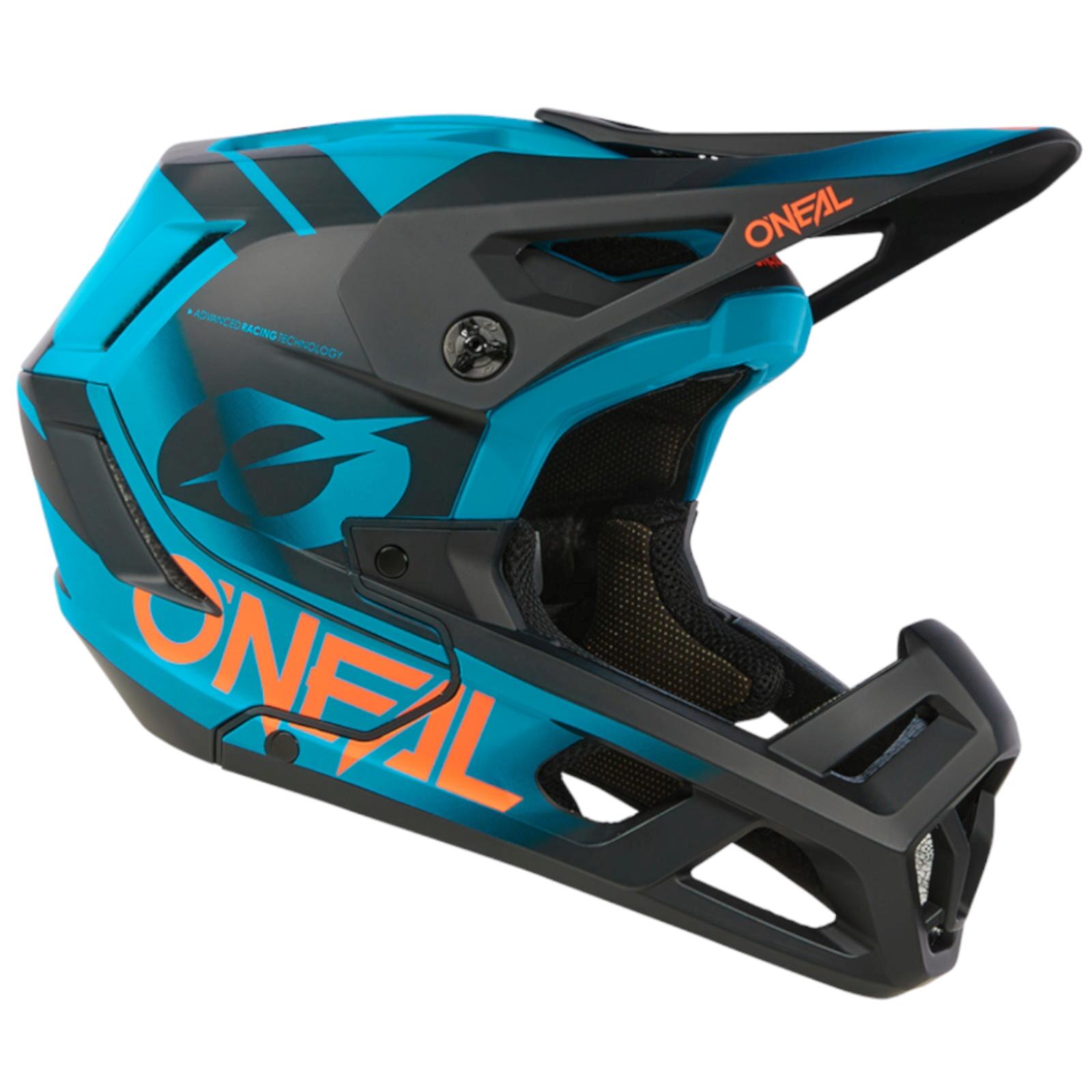 Capacete Integral MTB SL1 Unissexo Preto/Verde Água 3/7
