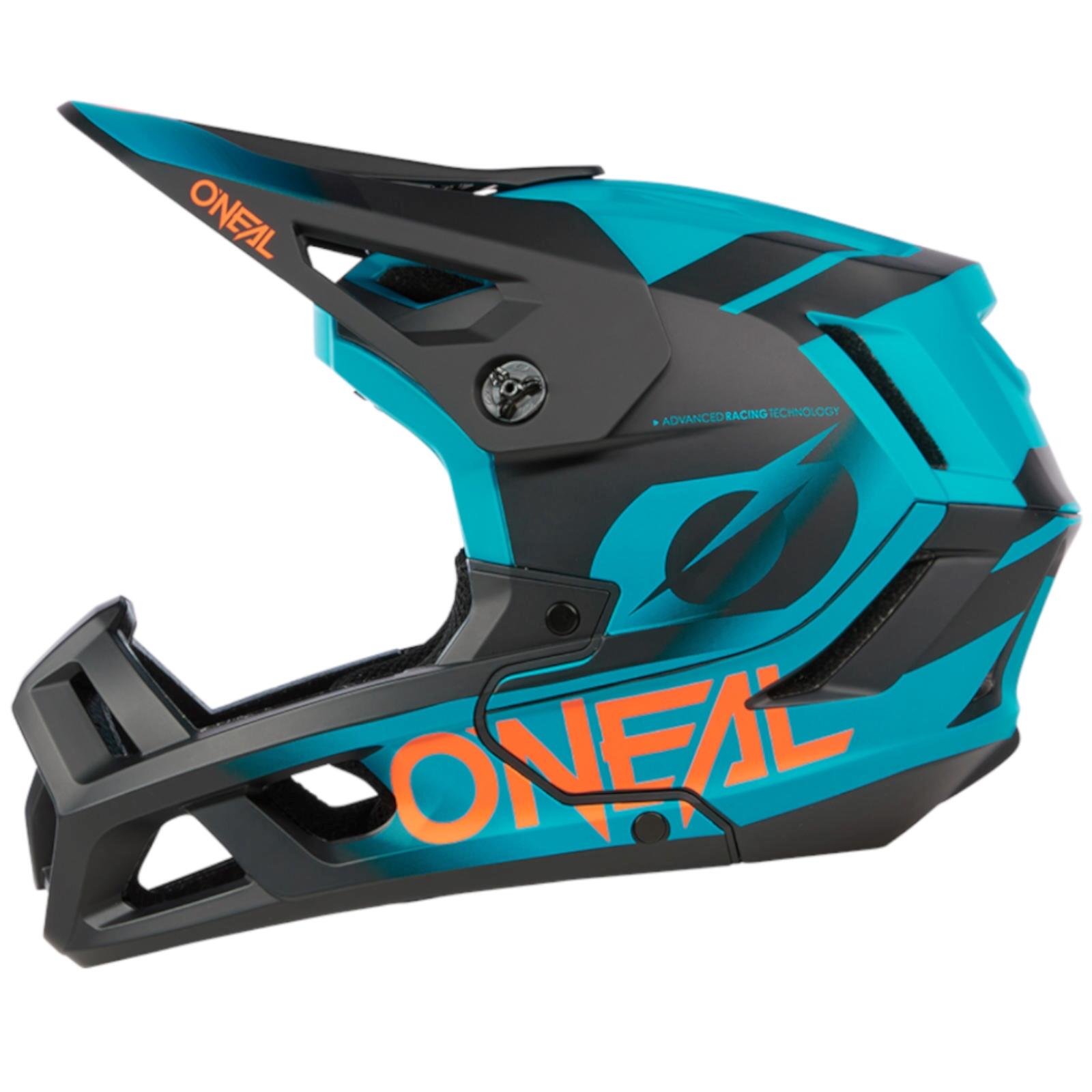 Capacete Integral MTB SL1 Unissexo Preto/Verde Água 5/7