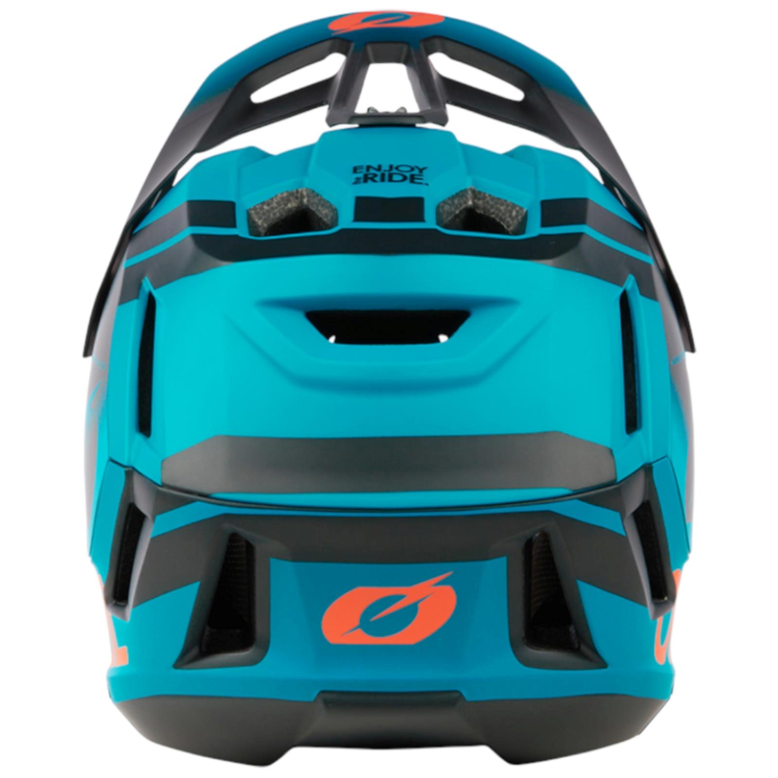 Capacete Integral MTB SL1 Unissexo Preto/Verde Água 4/7