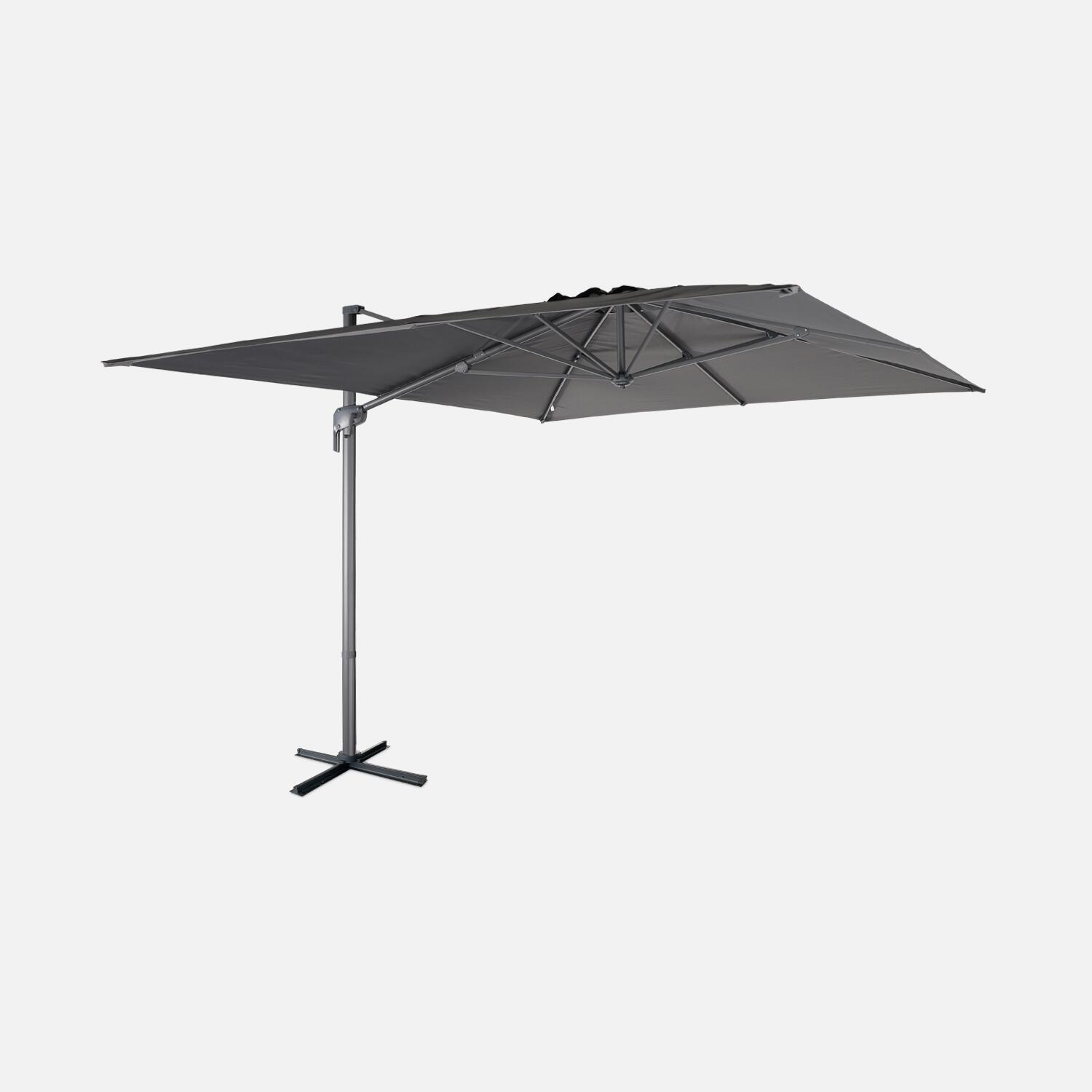 SWEEEK 3x4m guarda-sol retangular, Cinza