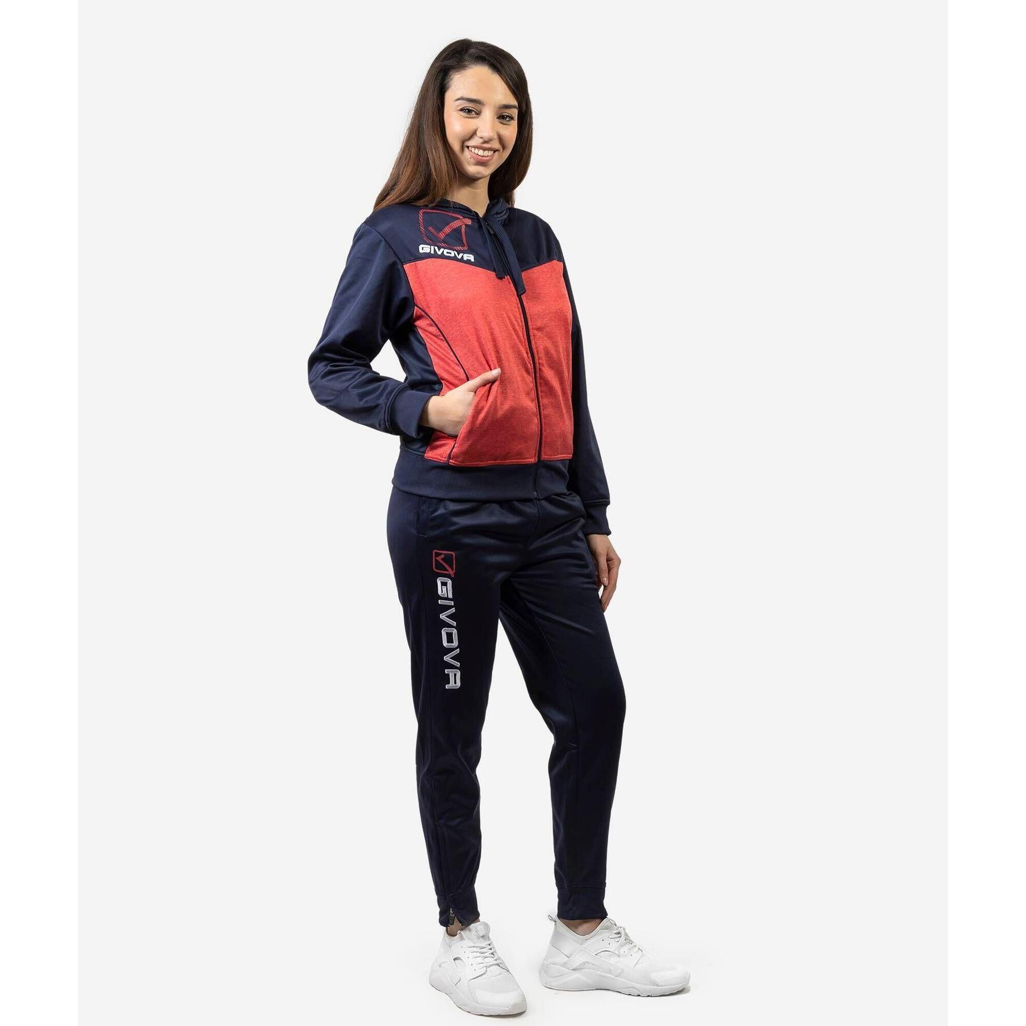Dres dziecięcy Givova Visa Melange z polarfleece, kaptur, rozmiar 2XS