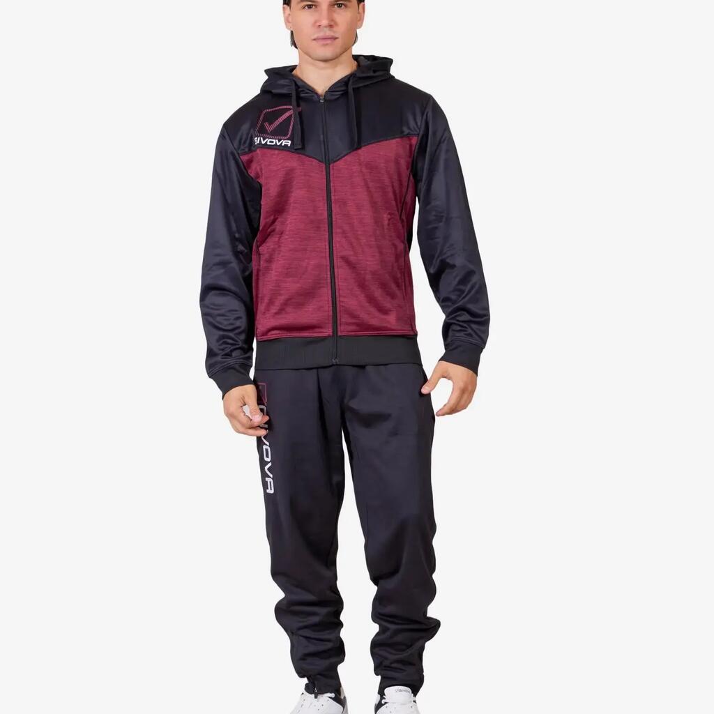 Tracksuit Givova Bordeaux/Black Melange
